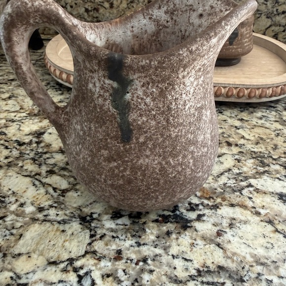 Rustic Brown Ceramic Pitcher - Picture 5 of 5